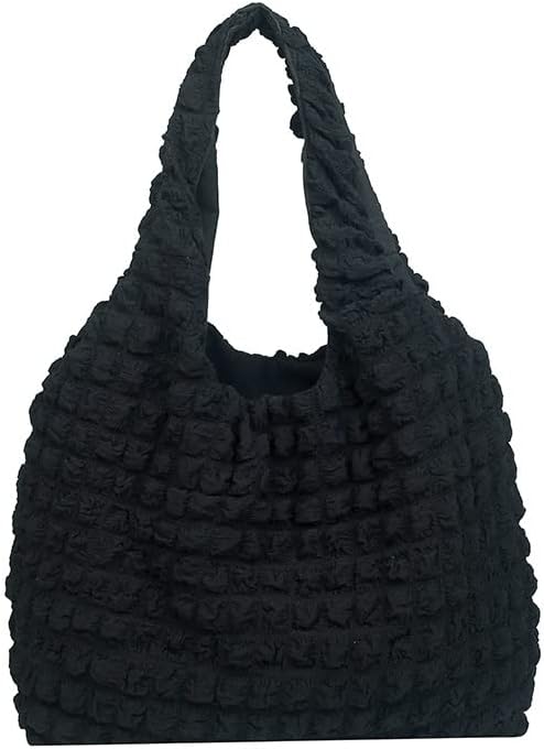 [88flix] トートバック 韓国 もこもこ 大きめ バブル ショルダーバッグ エコバック 大容量