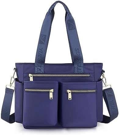 [Wowcarbazole] トートバッグ レディース 大容量 トート a4 横型 ショルダートートバッグ ナイロン 3WAY 肩掛け 斜め掛け 手提げ ショルダーバッグ 撥水 通勤 ファスナー付き