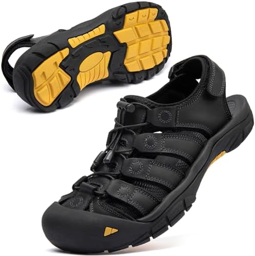 [NEARDREAM] スポーツサンダル メンズ スポーツさんだる 本革 サンダル さんだる 皮 人気 おしゃれ 滑り止め 夏用 男性用 アウトドアサンダル 海 河 川 夏 登山 旅行