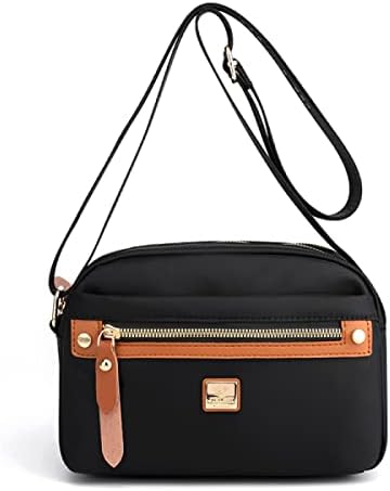 [JIANLINST] ショルダーバッグ レディース ミニバッグ ナイロン 防水 お財布 ポシェット斜めがけ 小さめ 軽量 ショルダー 肩掛け 多層 大容量 通勤 旅行 ポーチ