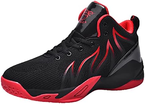 [LQIU] バスケットシューズ メンズ ハイカット スニーカー ボール シューズ スポーツ ランニングシューズ アウトドア 運動靴 通学靴 防滑 メッシュ 通気性 ジュニア ファッション