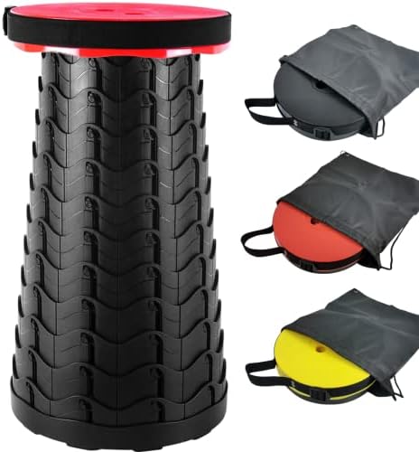 BIKYO 折りたたみ椅子 アウトドアチェア 伸縮式 キャンプ椅子 折り畳み式 キャンプスツール 軽量 コンパクト 持ち運び便利 耐荷重180KG 一秒開閉でき 高さ調整可能 6.5-45CM 滑り止め 意匠登録 釣り 旅行 バーベキュー 行列待ち アウトドアスポーツ 収納バッグ付き