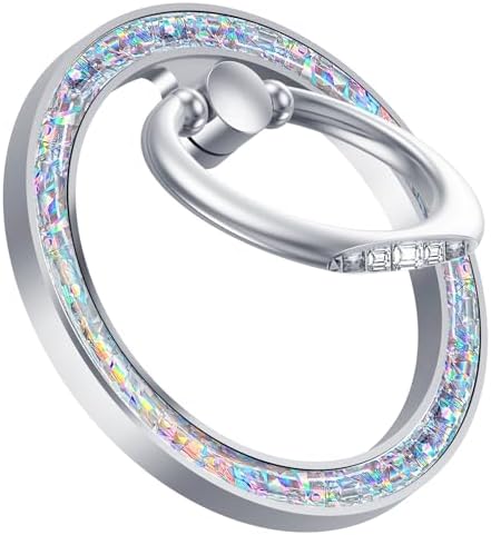 スマホリング 2024年革新モデル 業界超強磁力 マグネット MagSafe対応 バンカーリング スマホスタンド 360度回転式 180°角度調整 ホールドリング 磁気増強 スマホリングホルダー 緩まない 指リング 携帯リング 磁石 落下防止 高級合金素材 簡単着脱 コンパクト 片手操作 耐久性 iPhoneシリーズ iPhone15 14 13 12 Android全機種対応 (シルバー)