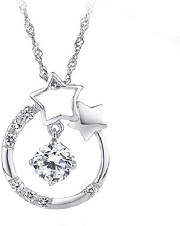 シルバー925刻印クリスマスフェアレディース ファッション アクセサリー ジュエリー ネックレス ペンダント 首飾り　星型 スター 銀 チェーン 丸型 女の子