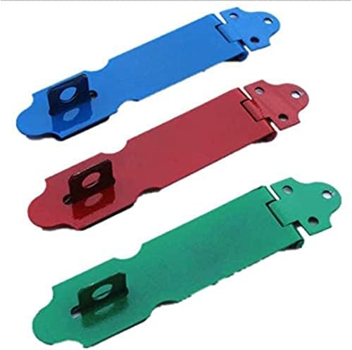 Edinstry ドアラッチ ドアロック 仕切錠 トイレ ハンドルノブ 室内 レバー 鍵 リフォーム コイン開錠 アルミニウム DIY ツール 100mm ランダムカラー