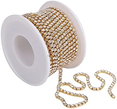 ピュアシーク ラインストーンチェーン ラインストーン チェーン 10m/巻き 2.5mm クリスタルチェーン アクセサリー パーツ