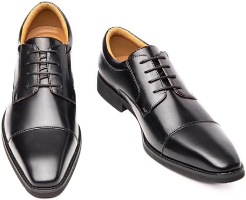 [フォクスライク] ビジネスシューズ メンズ 革靴 疲れない 走れる 高级紳士靴 本革 外羽根 歩きやすい 防水 軽量 防滑 ウォーキング ドレスシューズ ウォーキング スニーカー 通気性ストレートチップ 高級レザー フォーマル