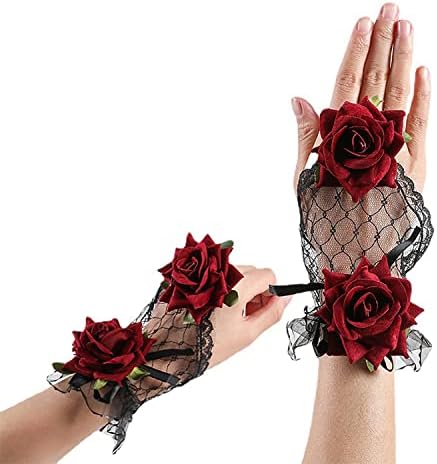 [JIURUN] レース手袋 黒 白 着物 レース 手袋 コスプレ ロング レディース ピアノ演奏会 結婚式 ブライダル 小物