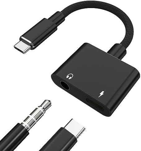 タイプc イヤホン変換 2023新版 USB C イヤホンジャック 変換アダプタ 2in1 急速充電 同時 音楽 二股ケーブル 通話/リモコン HiFi音質 ハイレゾ対応 高耐久 iPad/iPad Pro/Android/Type Cなど機器に適用