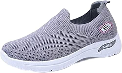 [J.STORE] スニーカー レディース ウォーキングシューズ ニット 軽量 スポーツシューズ ナースシューズ スリッポン