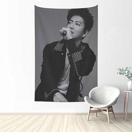 木村拓哉 挂毯 时尚壁挂 照片 室内装饰 墙艺术 多功能家居装饰品 壁挂挂挂挂毯 现代房间 窗户 个性礼物 乔迁 152x102cm