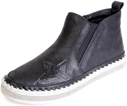 [ムーム] スニーカー インヒール 美脚 ハイカット 履きやすい MU250 レディース