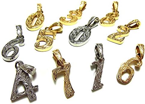 [ジュライス] ハワイアンジュエリー ナンバー 数字 ネックレス レディース メンズ カレイキニ スチールシルバー ステンレス