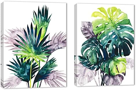 植物 絵画 緑の葉 ポスター ボタニカル アート フレーム パネル モダン 絵 インテリア おしゃれ 部屋飾り 廊下 リビングルーム ベッドルーム 現代 壁絵 壁掛け キャンバスアート モダン 木枠付きの完成品 飾り絵 プレゼント 装飾画