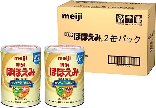 明治ほほえみ 2缶パック 800g×2缶 粉末 0ヶ月から1歳 Amazon.co.jp 限定
