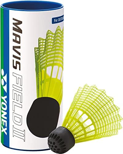YONEX(ヨネックス)バドミントン シャトル アウトドア専用 ナイロンシャトル MAVIS FIELD メイビスフィールド 3ケ入り イエロー