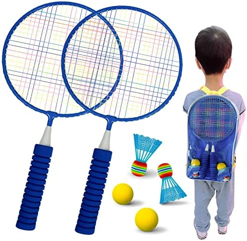 roseddy バドミントン ラケット 子供 バドミントン セット 軽量 子供用 バトミントン セット こども テニス バドミントン ラケット こども用 ばとみんとんラケット セット 幼児 バドミントン テニスラケット 子ども用 バドミントン 親子セット アウトドアバドミントン スポーツ