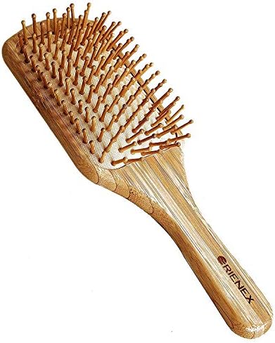 ORIENEX ヘアブラシ 木製櫛 美髪ケア 頭皮＆肩＆顔マッサージ (大)