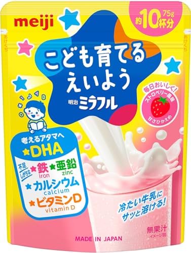 明治ミラフル こども育てるえいよう ストロベリー風味(約10杯分) 粉末飲料