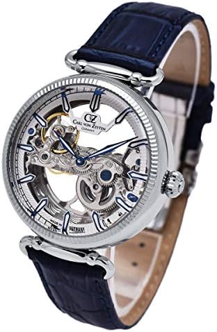 [カール・フォン・ツォイテン] スケルトン 腕時計 自動巻き ドイツ製 メンズ CVZ0031WH 正規輸入品