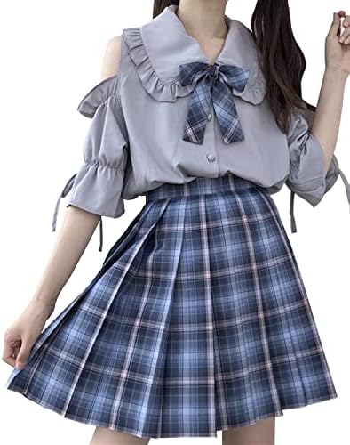 [JIURUN] JK 制服 コスプレ ロリータ ワンピース 女子高生 制服 スカート 森ガール ワンピース 学生服 女子 制服 ブレザー セーラー服 4点セット cosplay lolita 学園風 ロリータ アニメ フリル ゆったり 通勤 ゆめかわいい