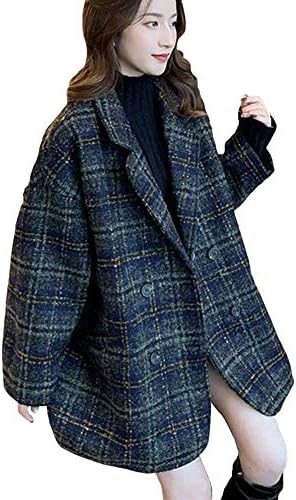 [newNE] マルチ チェック 柄 ショート テーラー コート S～XL レディース