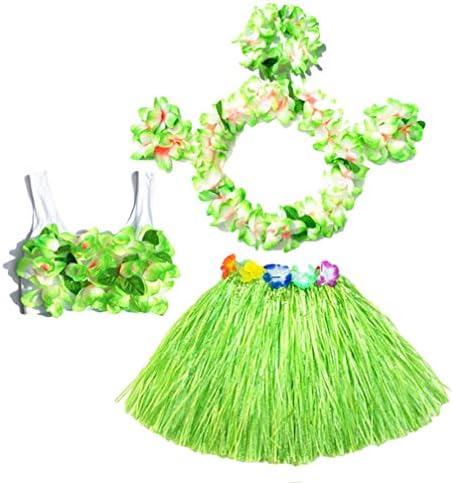 WINOMO フラダンス衣装 フラダンス 衣装 レイ スカート 6点セット ハワイアン グッズ ハロウィン コスチューム 40cm