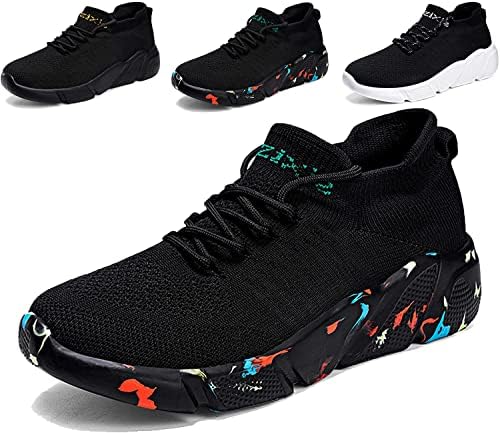 [CFFHRB] シューズ メンズ スニーカー レディース スポーツシューズ ランニングシューズ 運動靴 黒 スリッポン ウォーキングシューズ トレーニング カップル 靴 ジョギング 厚底 幅広 カジュアル 超軽量 通気 大きい 人気 滑り止 男女兼用