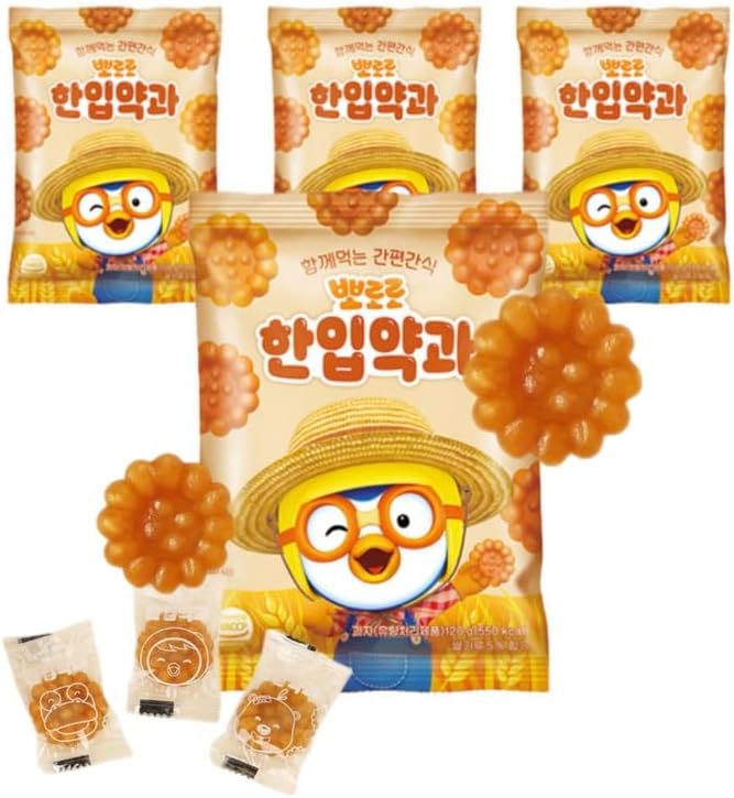 ポロロ一口薬菓 120gx4個 子供おやつ レトロ 健康おやつ 韓国菓子 / 海外直送