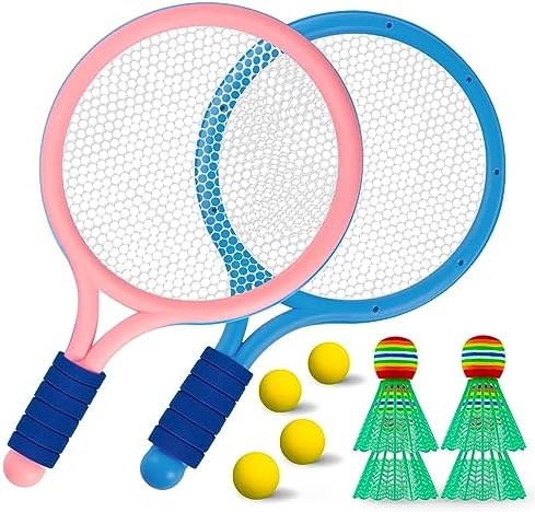 roseddy バドミントンラケット 子供 軽量 バドミントン ラケット セット こども 親子 バトミントンセット 子供用 バドミントン テニス ラケット 親子プレイ アウトドアバドミントン スポーツ