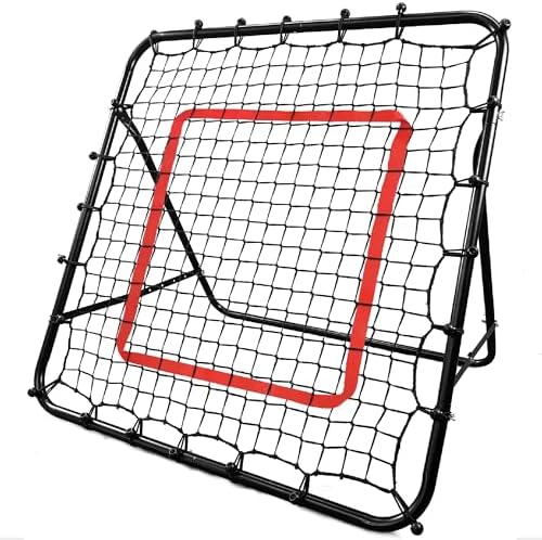 日本企業完全折りたたみ可能リバウンドネット サッカー 野球 100cm*103cm室内 屋外兼用 野球トレーニング クレイジーキャッチ サッカー トレーニング グッズ リバウンダー ピッチングネット フットサル 練習 グッズ 道具