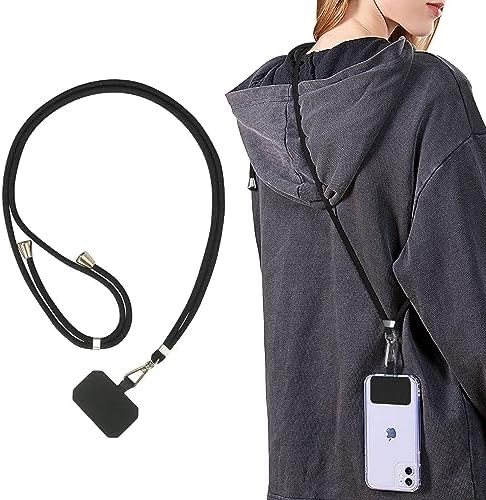 [Tzciz] スマホストラップ ネックストラップ 携帯ストラップ ナイロン製 首掛けストラップ 肩掛けストラップ 長さ調整可能 紛失/落下防止 忘れ物防止 軽量 耐久性強化版