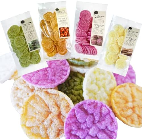 HEALTHY&POP 赤ちゃん おやつ お菓子 野菜チップス ノンフライ グルテンフリー 無添加 無香料 無着色 国内製造 ベジまんま OGCsmile (むらさきいも、とまと、ごぼう、ほうれん草)