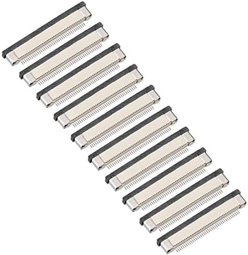uxcell FFC/FPCコネクタ 40ピン ピッチ0.5mm ボトムコンタクトピックドローイングソケット 10個入り