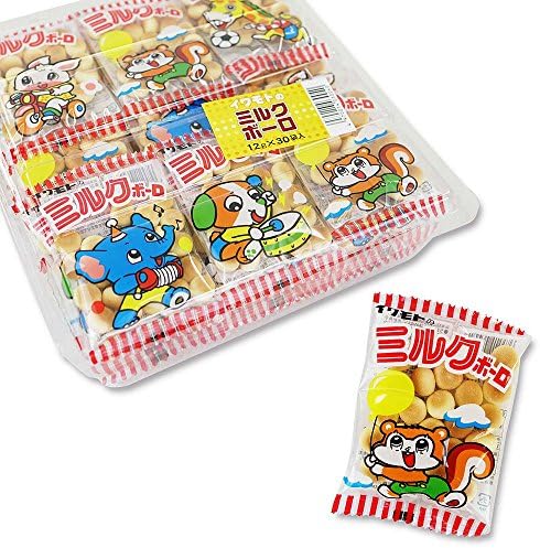 2丁目ひみつ基地 岩本 ミルクボーロ（30袋入）駄菓子 お菓子 ビスケット 幼児 景品 子供