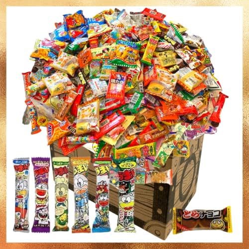 駄菓子 お菓子 詰め合わせ うまい棒 お楽しみセット ５０種５５点 箱 お誕生日 イベントやパーティー 子どもたちがデコって遊べるわくわく 知育駄菓子屋あひるSHOP限定 (駄菓子アソートM)